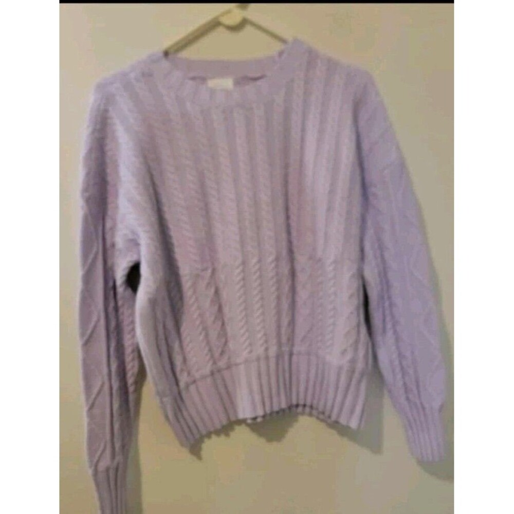 Cyrus Sweater Purple Size Large Pullover knitted